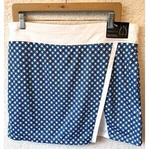Callaway NEW TrueSculpt Women's Tennis Skort Golf Skirt Blue Sea Star Size L NWT
